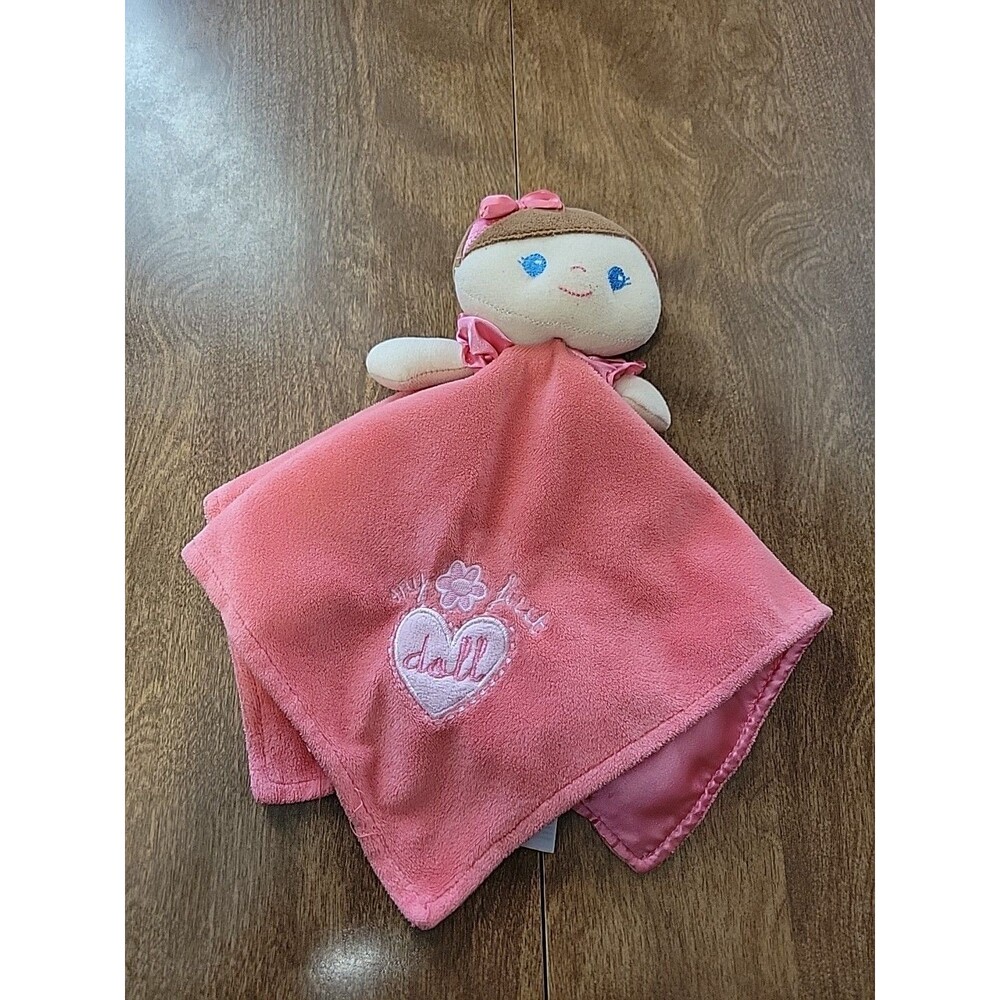 Baby Starters My First Doll Security Blanket‎ Lovey Coral Pink Heart